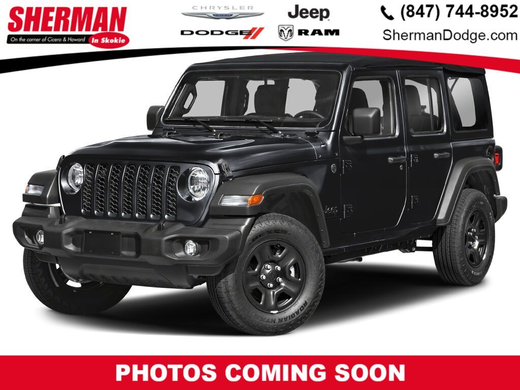 Black Clearcoat 2026 Jeep Wrangler SUV / Crossover Four-Wheel Drive 8-Speed Automatic