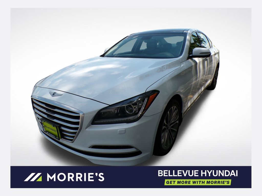 Casablanca White 2015 Hyundai Genesis Sedan 8-Speed Automatic