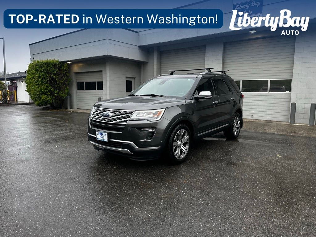 Gray (Magnetic) 2018 Ford Explorer Platinum AWD SUV / Crossover All-Wheel Drive 6-Speed Automatic