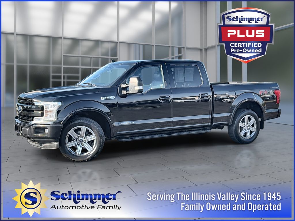 Black 2018 Ford F-150 Pickup Truck Four-Wheel Drive Automatic