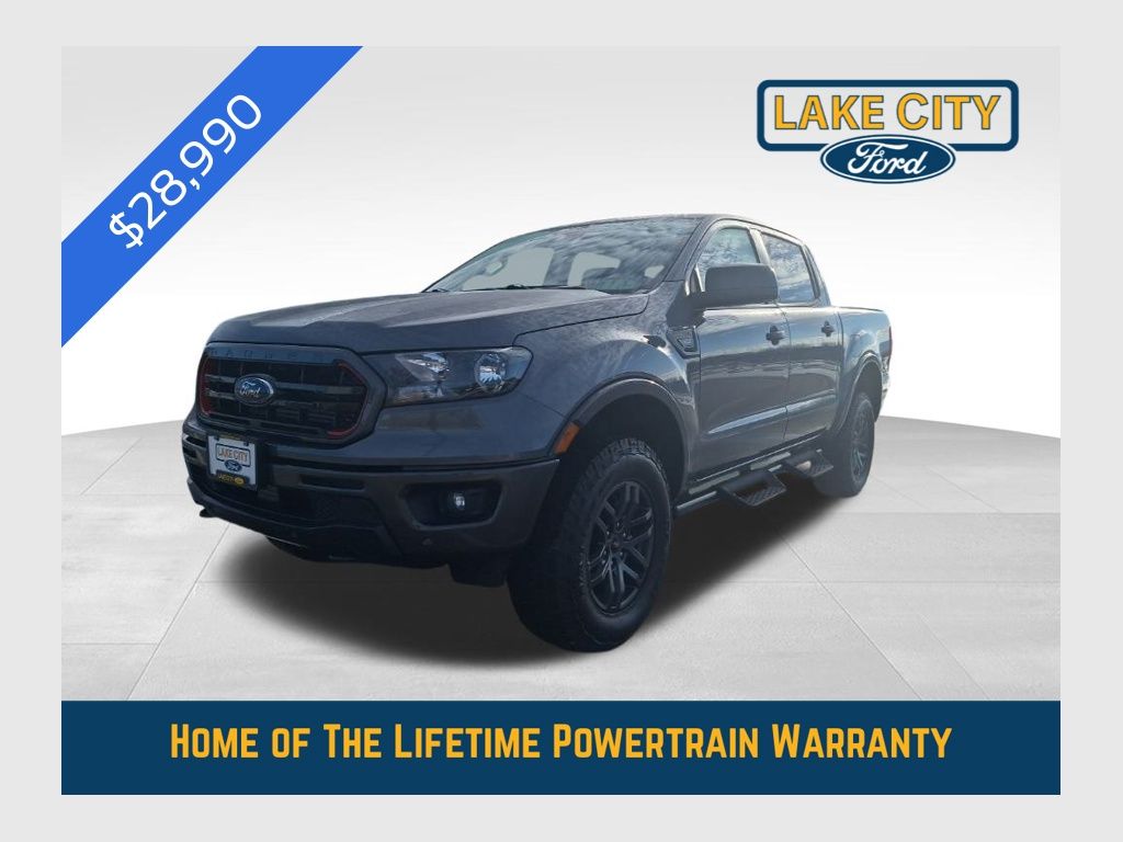 Carbonized Gray Metallic 2023 Ford Ranger XLT SuperCrew 4WD Pickup Truck Four-Wheel Drive Automatic