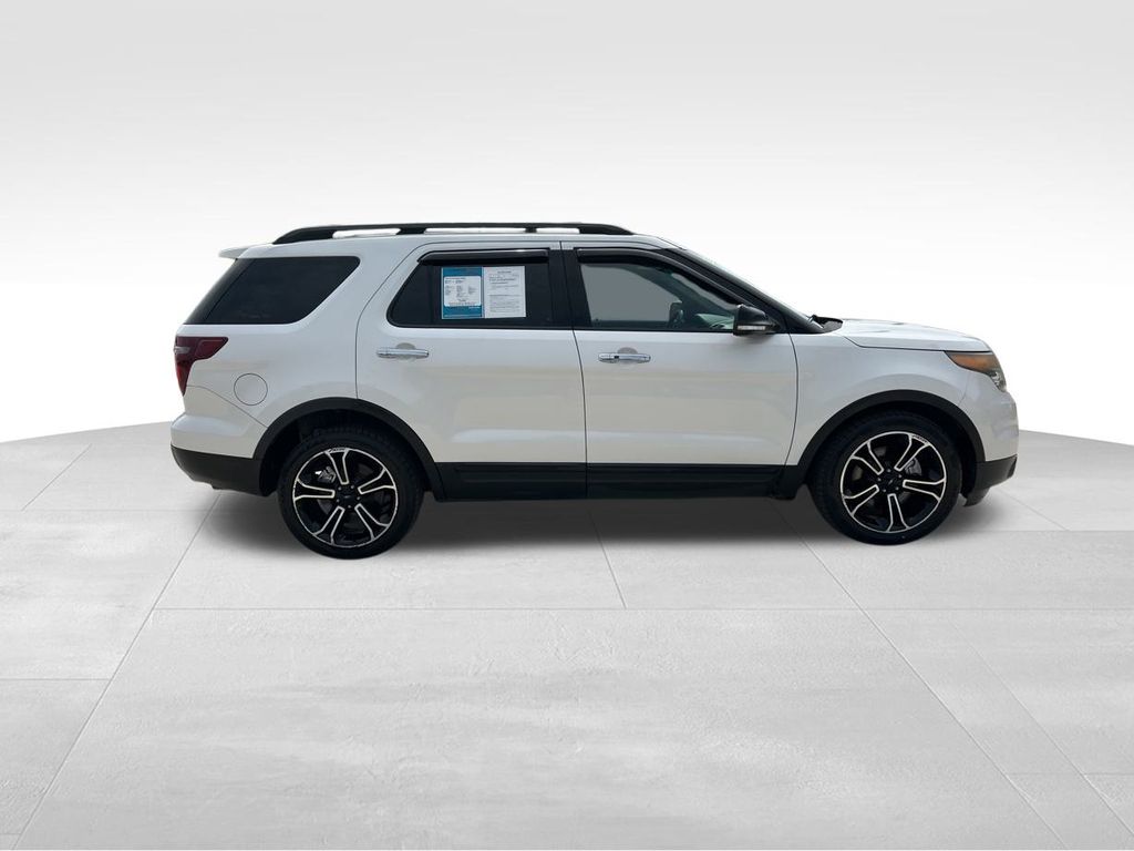 2014 White Platinum Clearcoat Metallic Ford Explorer Sport 4X4 SUV