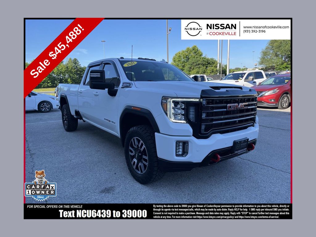 Summit White 2021 GMC Sierra 2500HD Pickup Truck Four-Wheel Drive 6-Speed Automatic