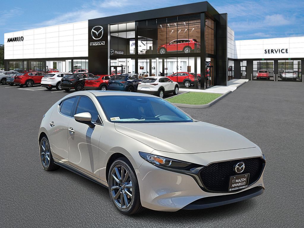 Gray (Platinum Quartz Metallic) 2026 Mazda MAZDA3 2.5 S Preferred Hatchback FWD Hatchback Front-Wheel Drive 6-Speed Automatic