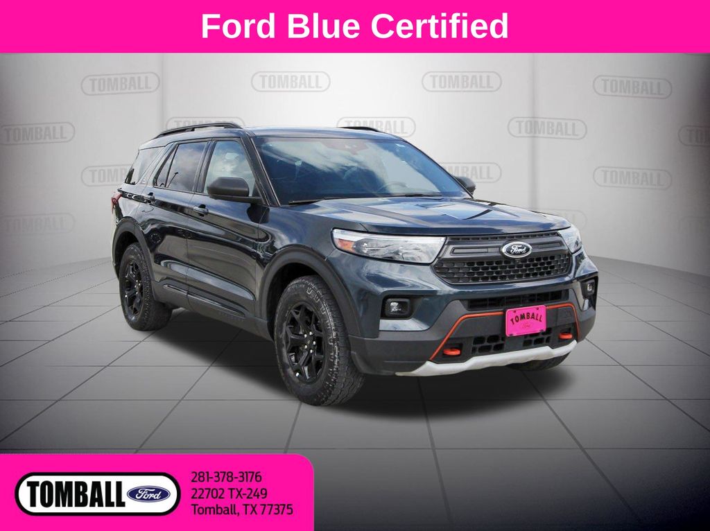 Blue Metallic 2023 Ford Explorer SUV / Crossover All-Wheel Drive Automatic