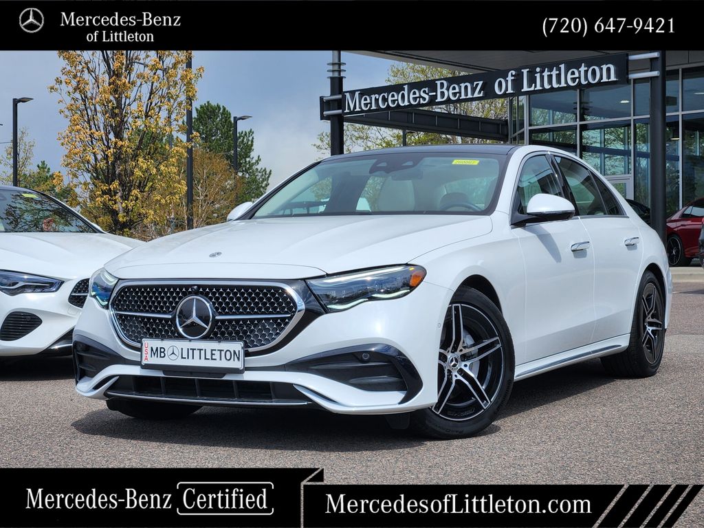MANUFAKTUR Moonlight White Metallic 2026 Mercedes-Benz E-Class E 350 4MATIC Sedan All-Wheel Drive 9-Speed Automatic