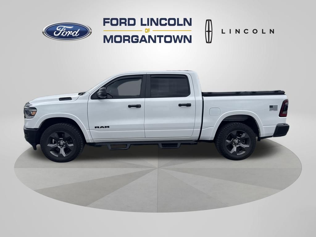 Bright White Clearcoat 2023 RAM 1500 Big Horn Crew Cab 4WD Pickup Truck Four-Wheel Drive 8-Speed Automatic