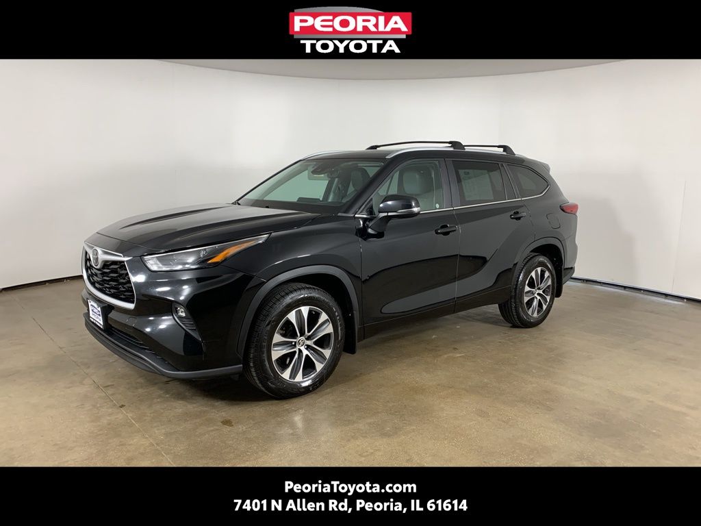 Midnight Black Metallic 2023 Toyota Highlander SUV / Crossover All-Wheel Drive 8-Speed Automatic