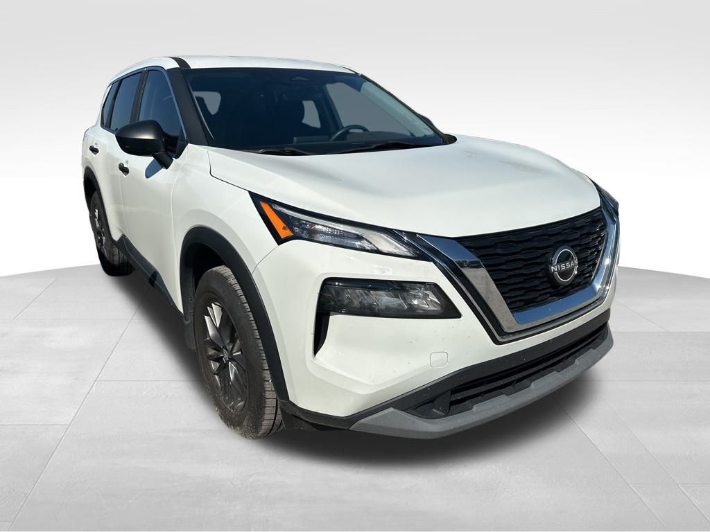 2023 Glacier White Nissan Rogue S AWD SUV