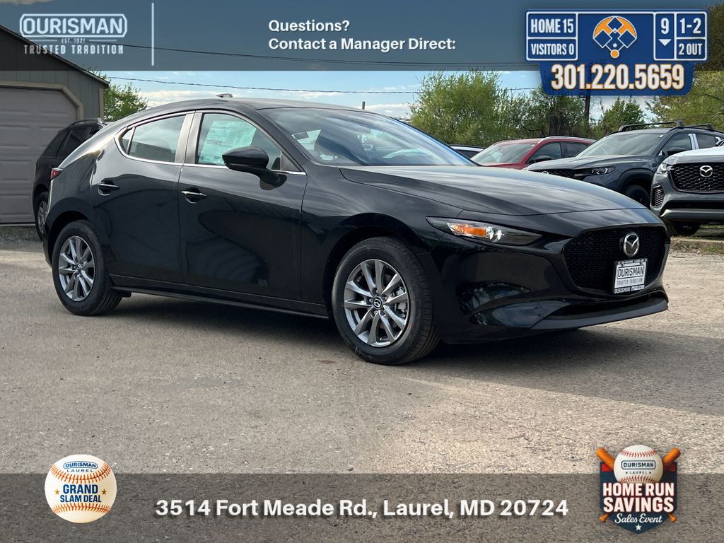 Jet Black 2026 Mazda MAZDA3 2.5 S Hatchback FWD Hatchback Front-Wheel Drive 6-Speed Automatic