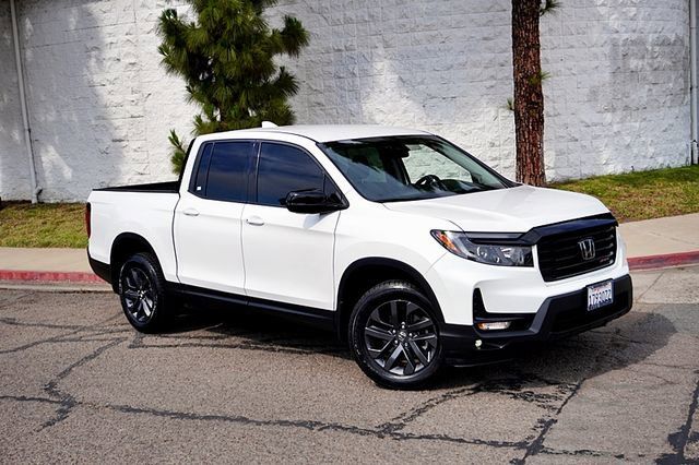 White 2023 Honda Ridgeline Pickup Truck All-Wheel Drive 9-Speed Automatic