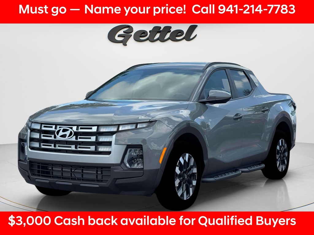 Gray 2026 Hyundai Santa Cruz Pickup Truck Front-Wheel Drive 8-Speed Automatic