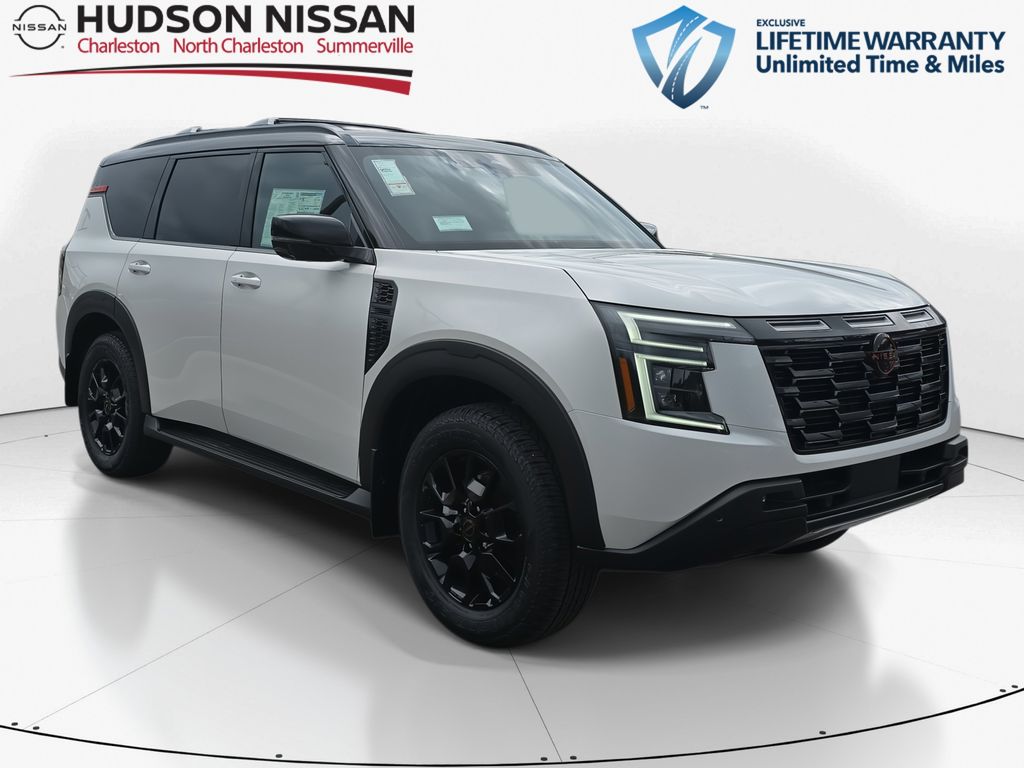 2025 Aspen White Tricoat/Super Black Nissan Armada PRO-4X SUV