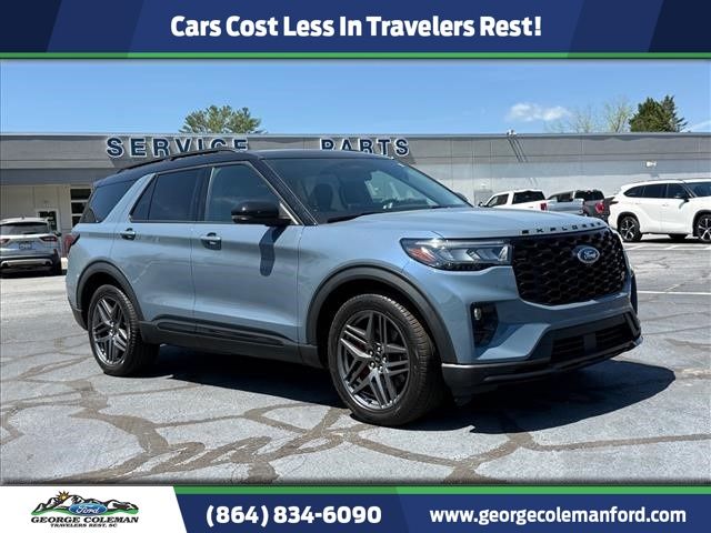 Vapor Blue 2025 Ford Explorer ST AWD SUV / Crossover All-Wheel Drive Automatic