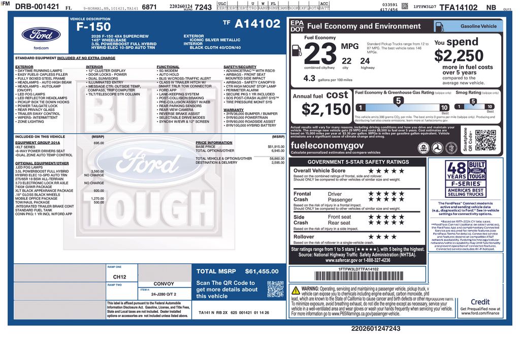 New 2026 Silver Ford XLT image 6