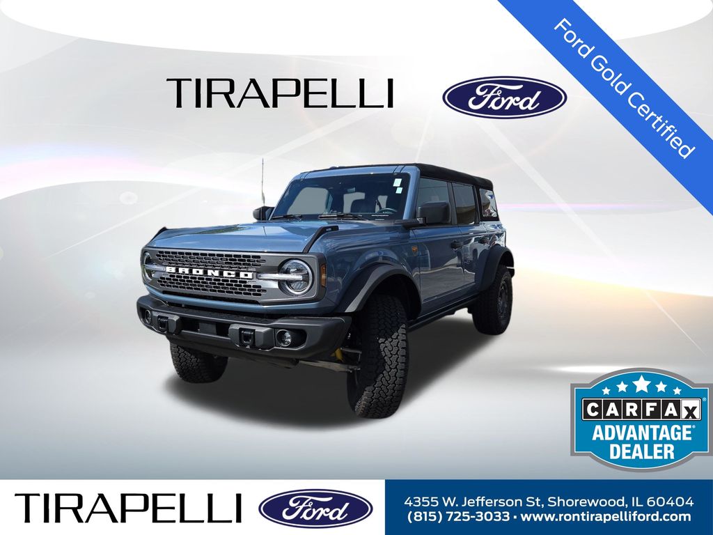Blue (Azure Gray Metallic) 2025 Ford Bronco Badlands 4-Door 4WD SUV / Crossover Four-Wheel Drive Automatic