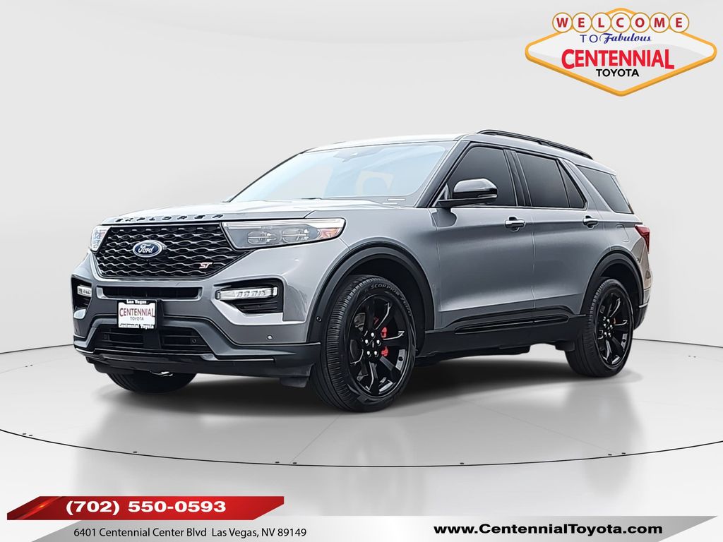Gray Metallic 2022 Ford Explorer SUV / Crossover All-Wheel Drive Automatic