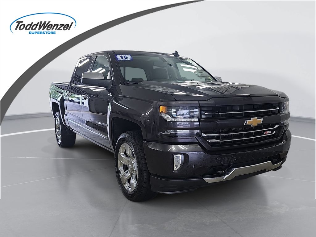Gray (Tungsten Metallic) 2016 Chevrolet Silverado 1500 Pickup Truck Four-Wheel Drive 8-Speed Automatic Overdrive