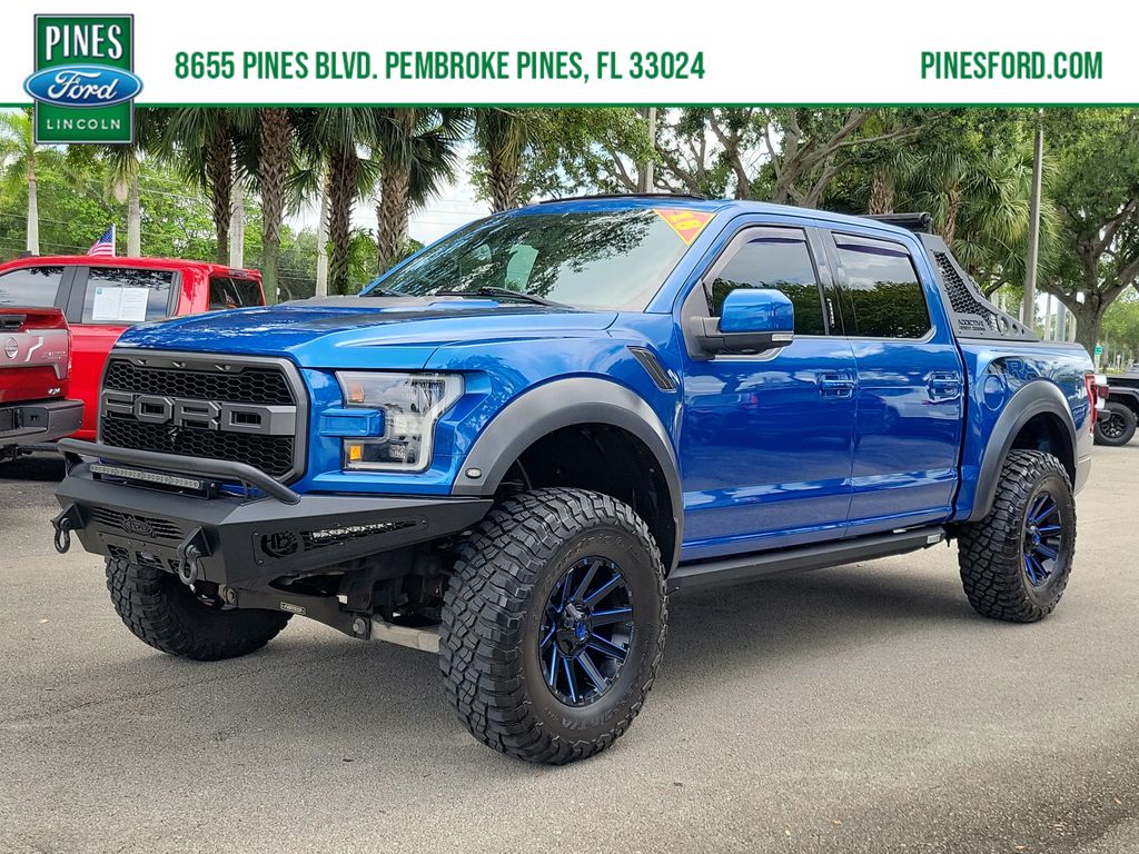 Lightning Blue 2018 Ford F-150 Pickup Truck Four-Wheel Drive Automatic