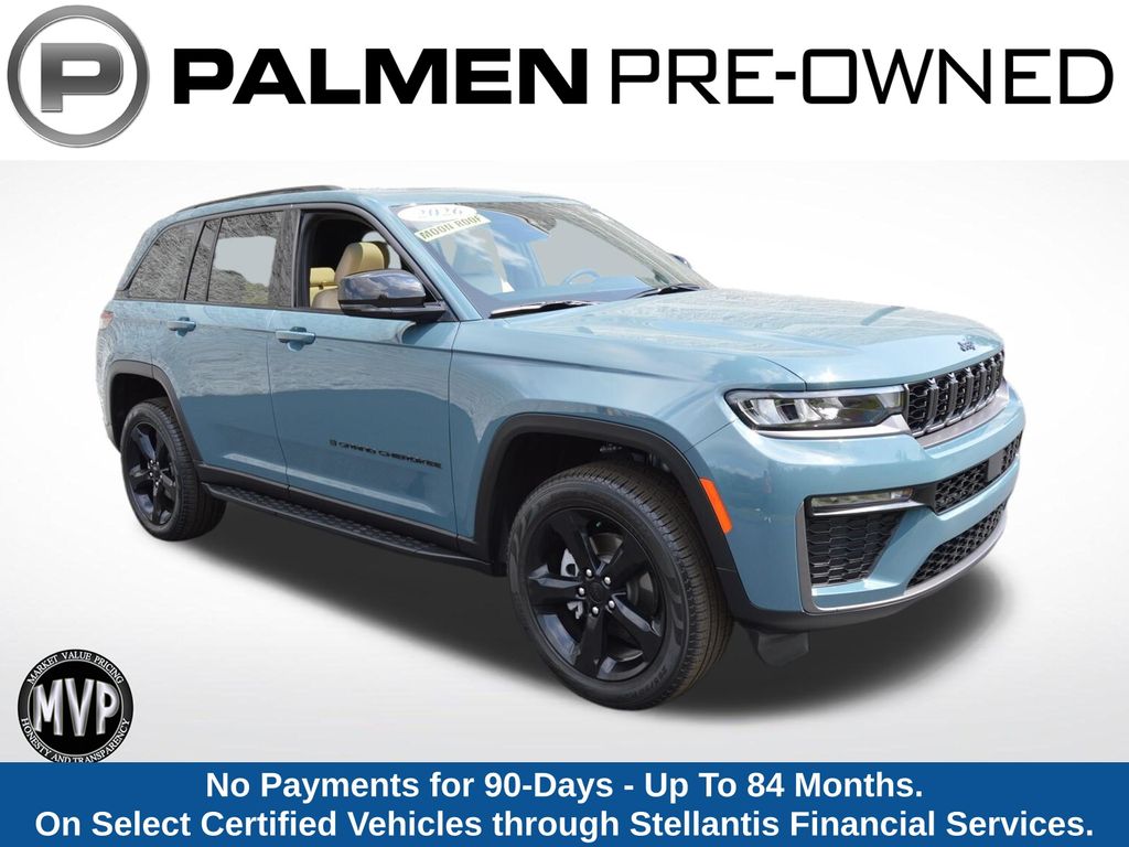 Gray (Steel Blue) 2026 Jeep Grand Cherokee SUV / Crossover Four-Wheel Drive 8-Speed Automatic
