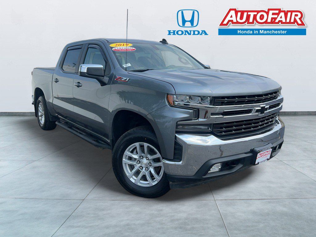 Gray (Satin Steel Metallic) 2019 Chevrolet Silverado 1500 Pickup Truck Four-Wheel Drive 8-Speed Automatic