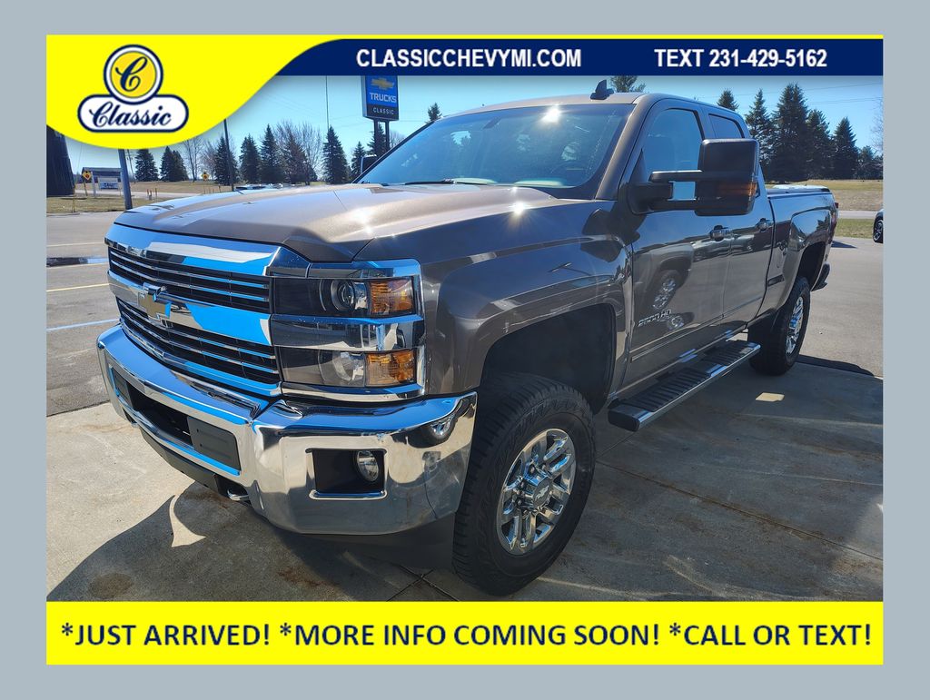 Brownstone Metallic 2015 Chevrolet Silverado 2500HD LT Double Cab 4WD Pickup Truck Four-Wheel Drive 6-Speed Automatic Overdrive