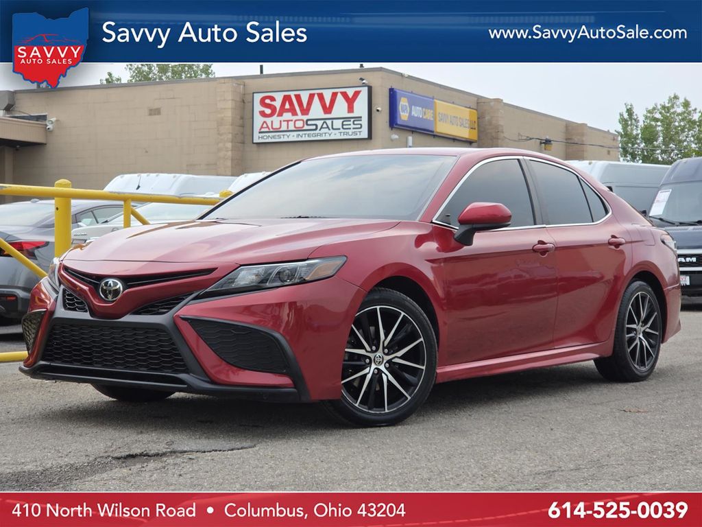 Red 2021 Toyota Camry Sedan Front-Wheel Drive 8-Speed Automatic