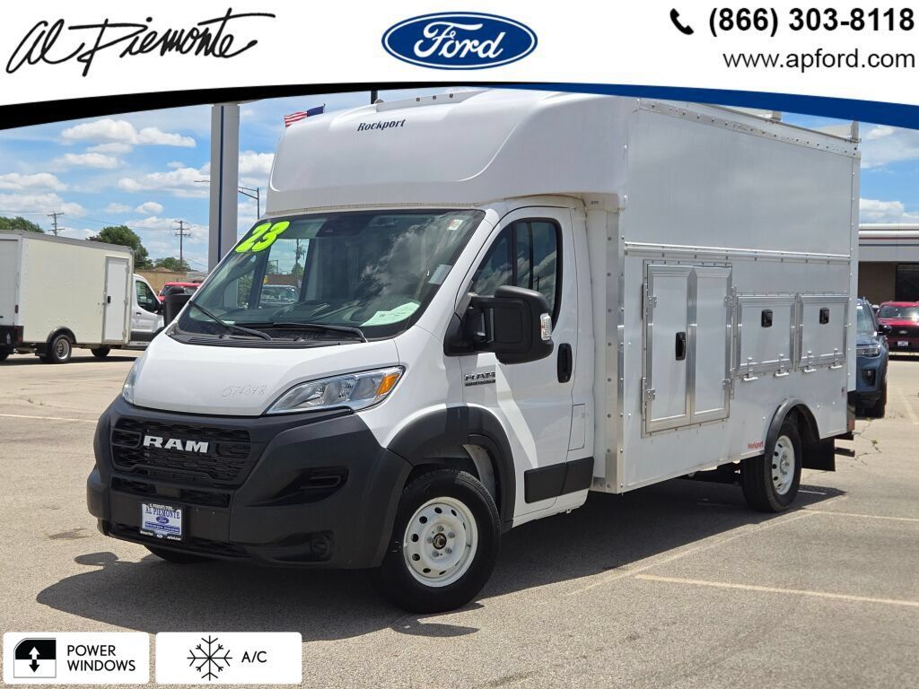 Bright White Clearcoat 2023 RAM ProMaster Chassis 3500 159 Extended Cutaway FWD Van Front-Wheel Drive 9-Speed Automatic