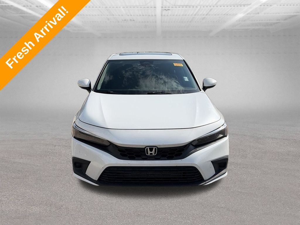 Platinum White 2023 Honda Civic Hatchback Hatchback Front-Wheel Drive Continuously Variable Transmission