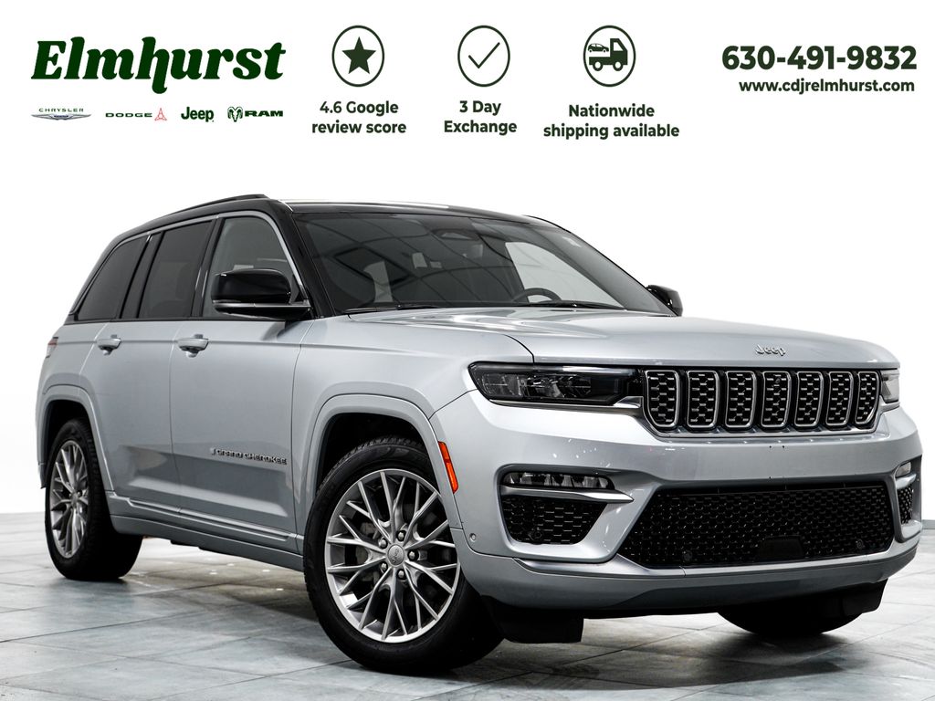 Silver 2024 Jeep Grand Cherokee SUV / Crossover Four-Wheel Drive 8-Speed Automatic