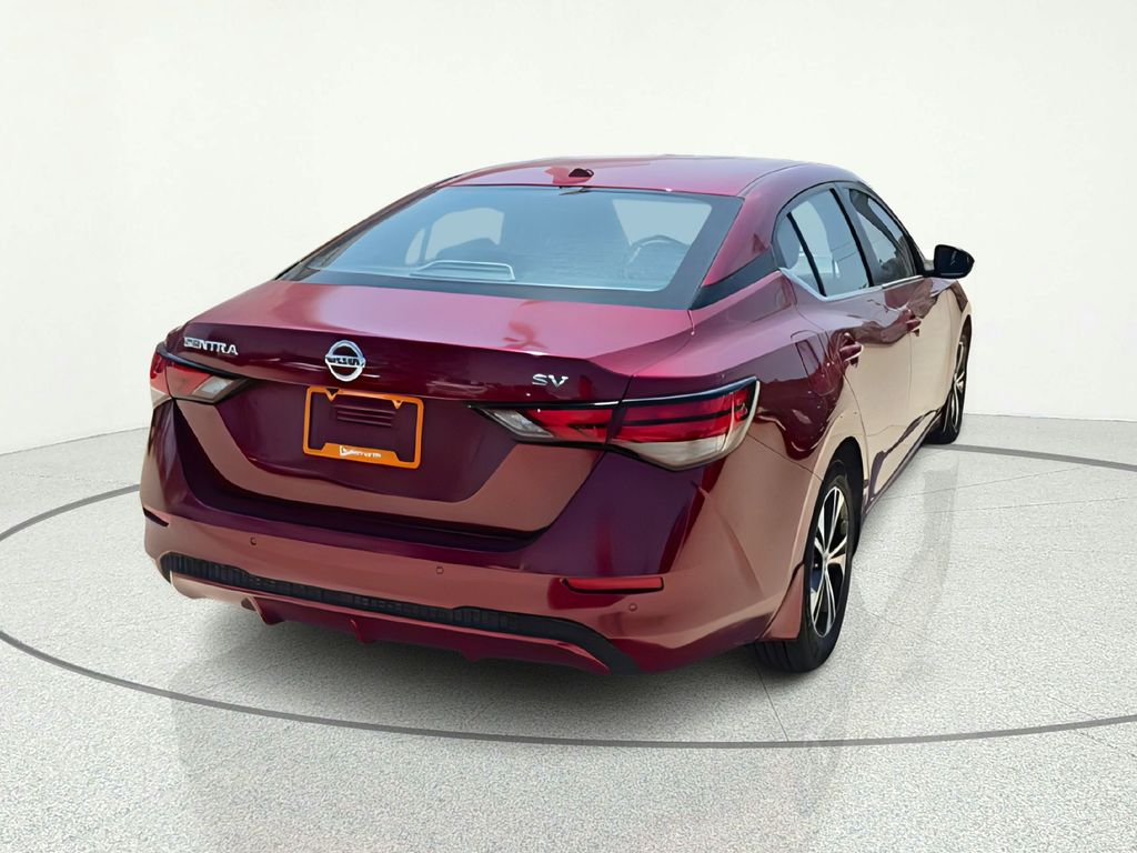 2023 Nissan Sentra SV Red at Texan Dodge Chrysler Jeep Ram
