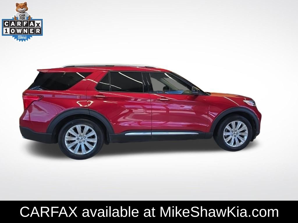 Red Metallic 2021 Ford Explorer SUV / Crossover Rear-Wheel Drive Automatic