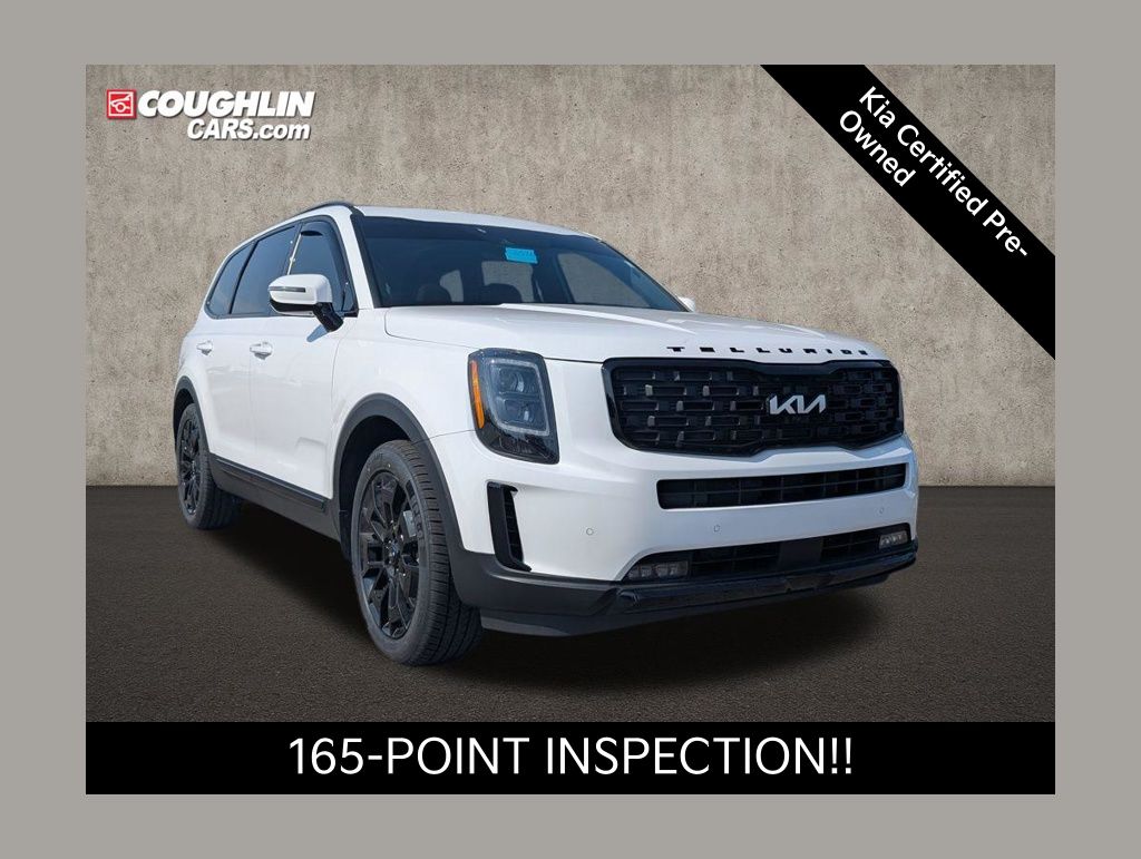 Glacial White Pearl 2022 Kia Telluride SX AWD SUV / Crossover All-Wheel Drive 8-Speed Automatic