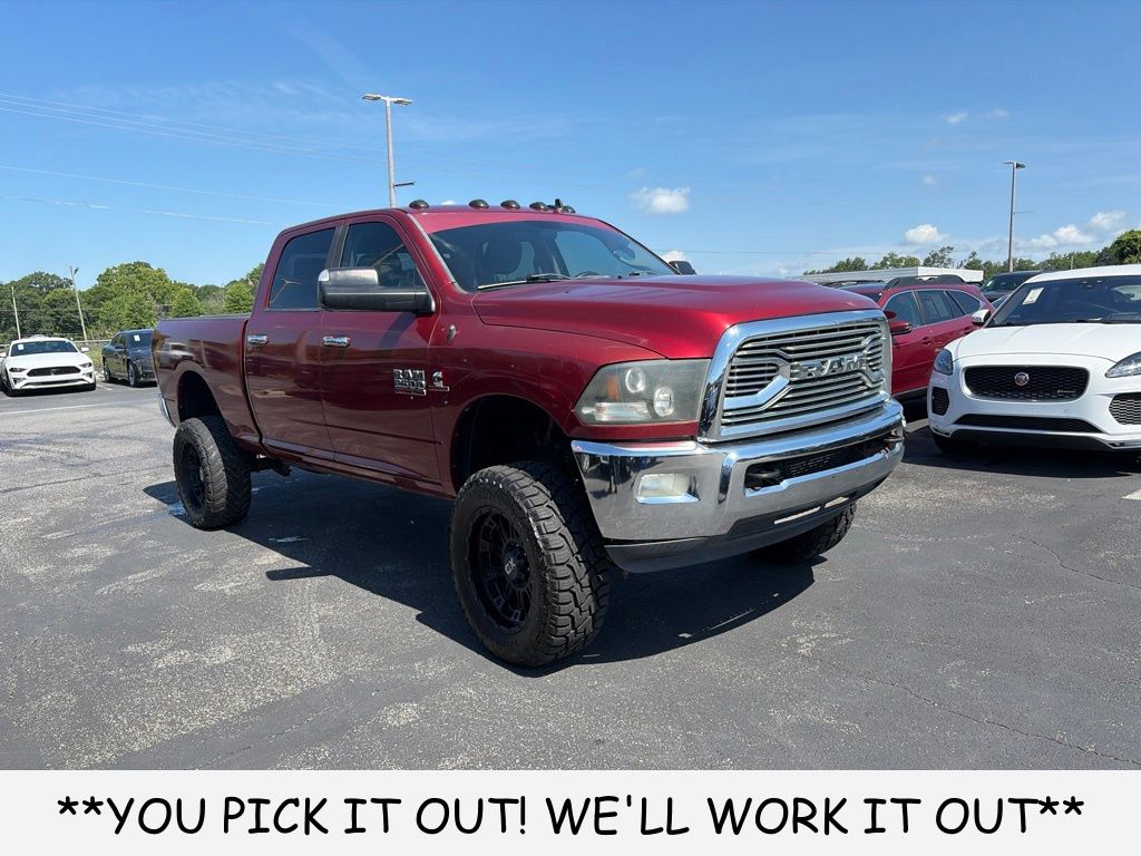 Deep Cherry Red Crystal 2013 RAM 2500 Big Horn Crew Cab 4WD Pickup Truck Four-Wheel Drive 6-Speed Automatic