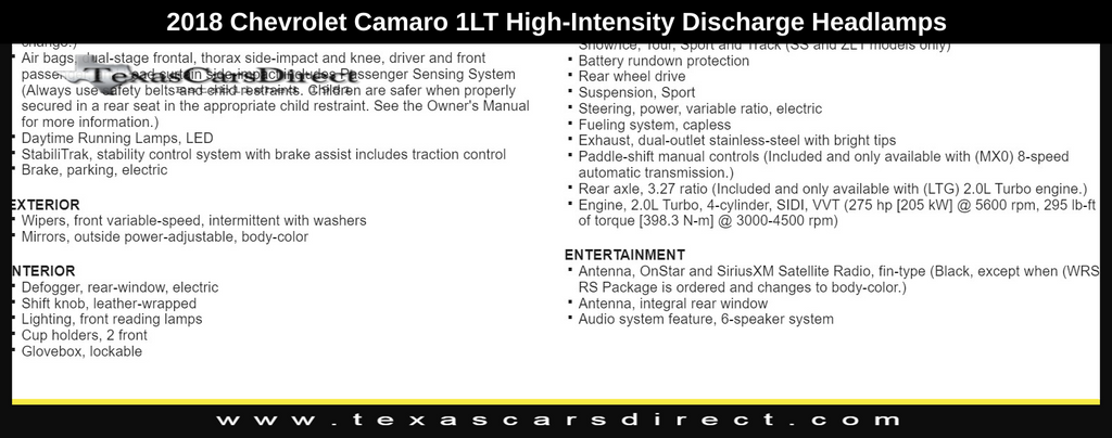 2018 Chevrolet Camaro 1LT 14