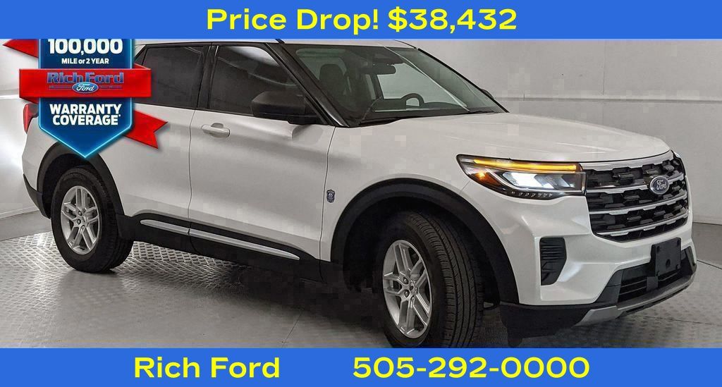Star White Metallic Tri-Coat 2025 Ford Explorer Active RWD SUV / Crossover Rear-Wheel Drive Automatic