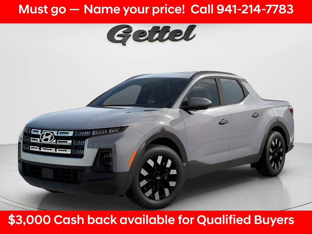 Gray 2026 Hyundai Santa Cruz Pickup Truck Front-Wheel Drive 8-Speed Automatic