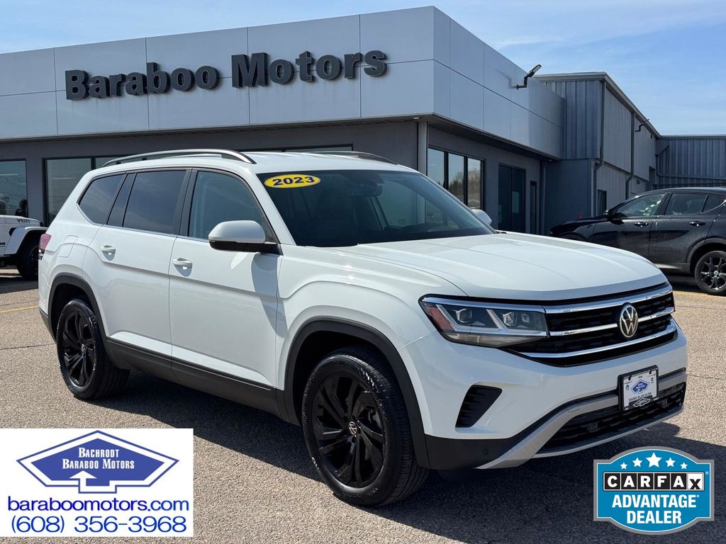 Pure White 2023 Volkswagen Atlas 8-Speed Automatic