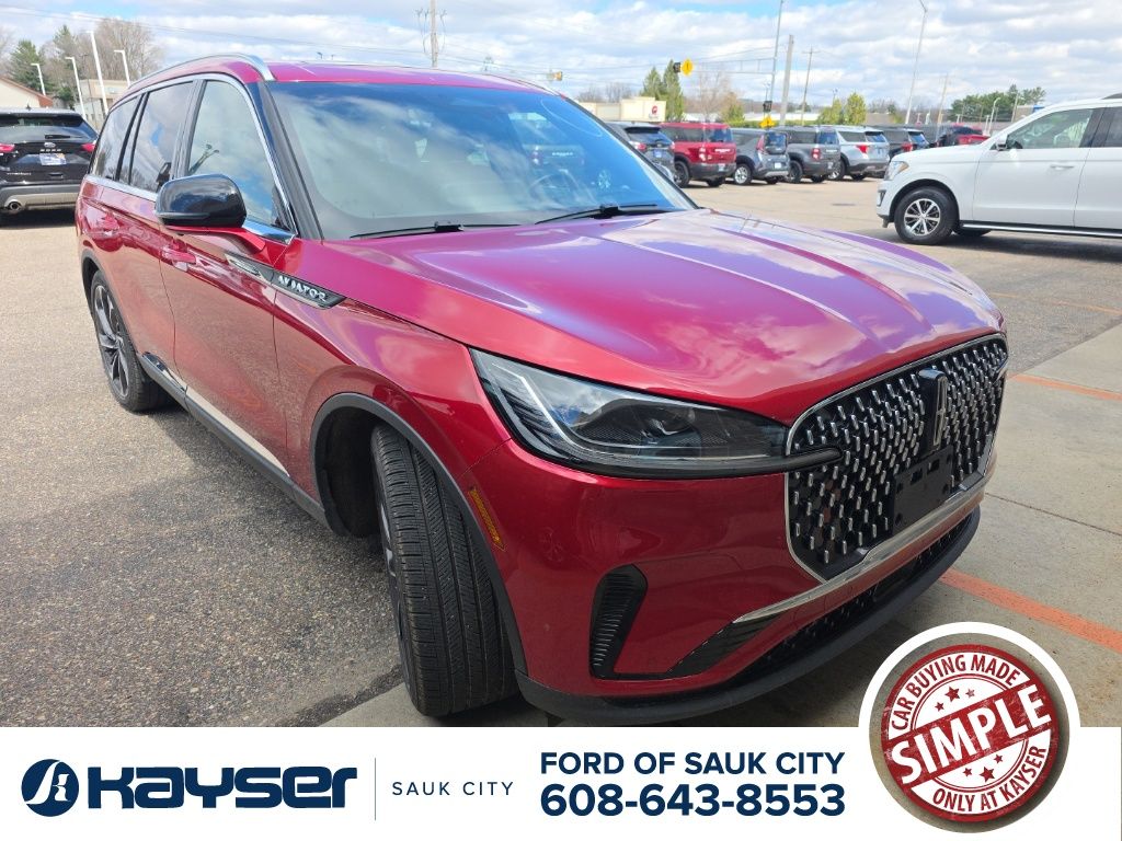 Red 2025 Lincoln Aviator Reserve AWD SUV / Crossover All-Wheel Drive Automatic