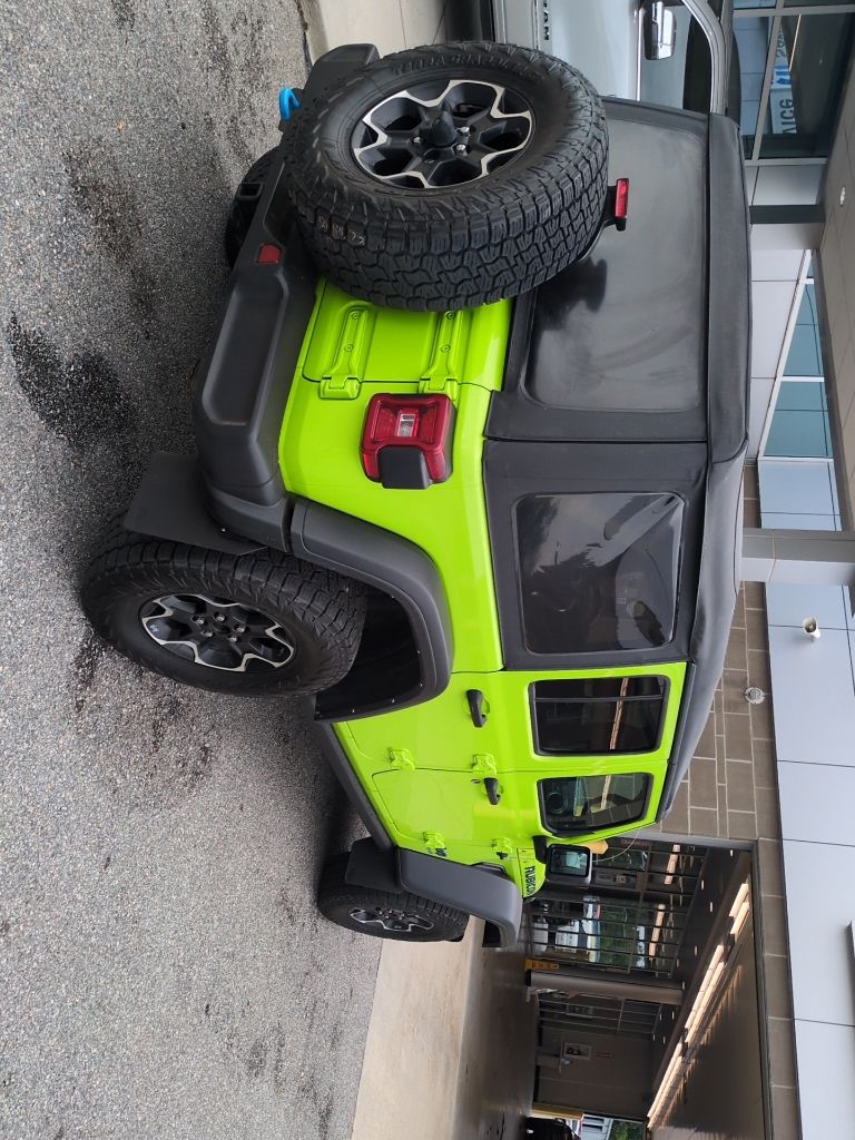 Used 2021 Green Jeep Unlimited Rubicon 4xe image 5