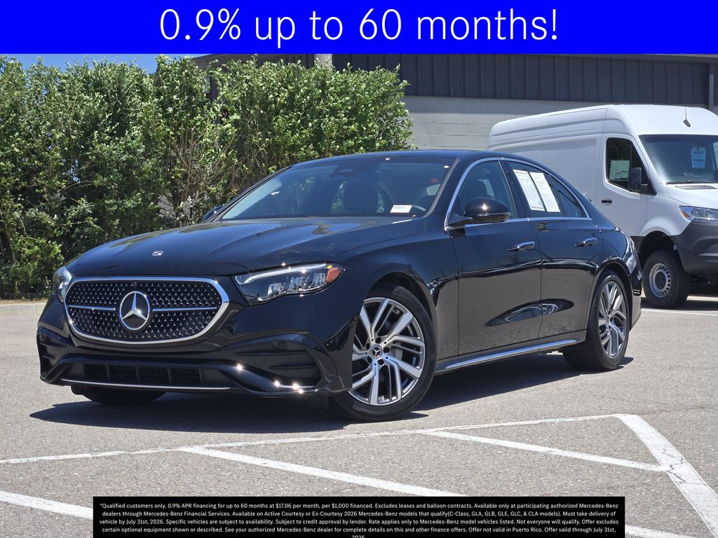 Black 2026 Mercedes-Benz E-Class Sedan All-Wheel Drive 9-Speed Automatic