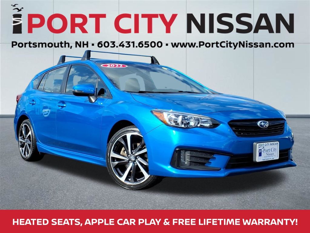 Ocean Blue Pearl 2022 Subaru Impreza Sport Wagon AWD Wagon All-Wheel Drive Continuously Variable Transmission