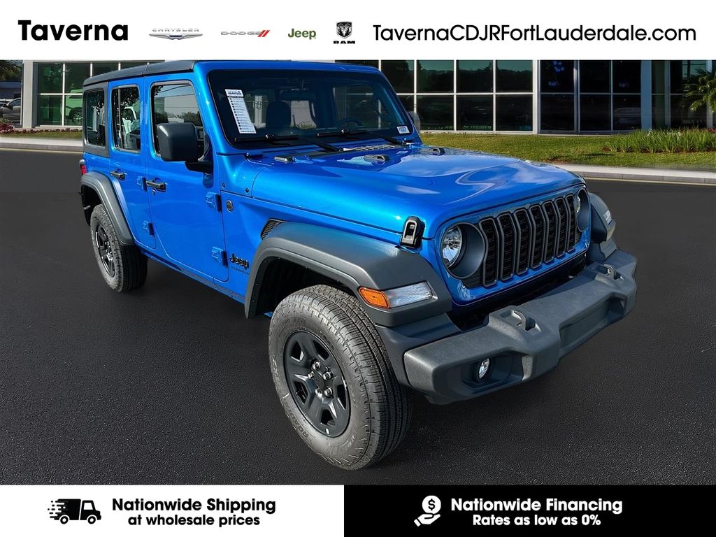 Hydro Blue Pearl Coat 2026 Jeep Wrangler Sport 4-Door 4WD SUV / Crossover Four-Wheel Drive 8-Speed Automatic