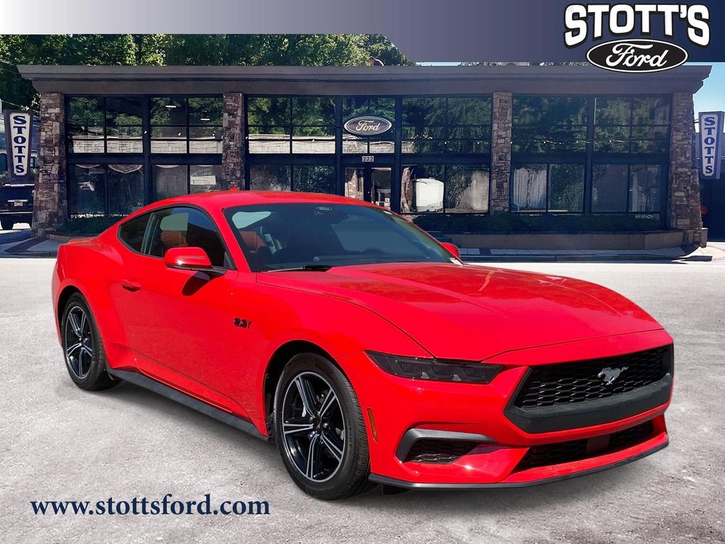 Race Red 2025 Ford Mustang Coupe Rear-Wheel Drive Automatic