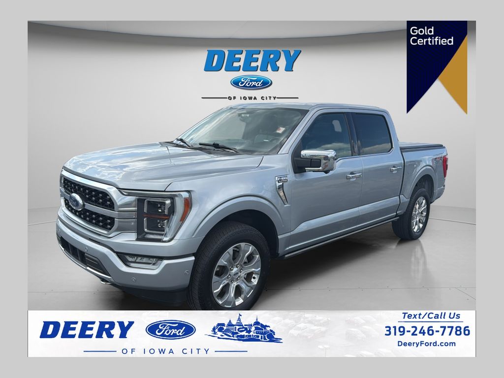 Iconic Silver Metallic 2023 Ford F-150 Pickup Truck Four-Wheel Drive Automatic