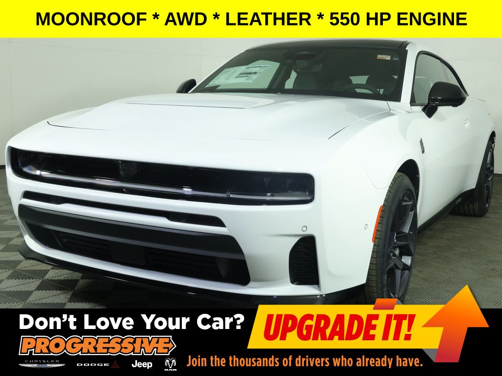 Bright White Clearcoat 2026 Dodge Charger Daytona Scat Pack Coupe AWD Coupe All-Wheel Drive 8-Speed Automatic