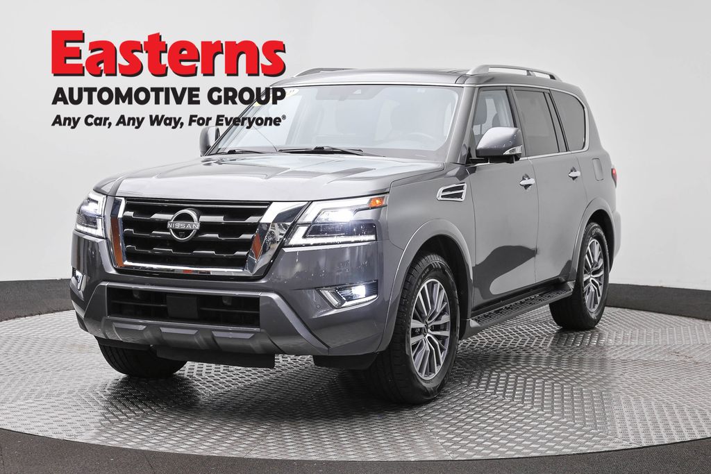 Gray (Gun Metallic) 2024 Nissan Armada SUV / Crossover Four-Wheel Drive 7-Speed Automatic