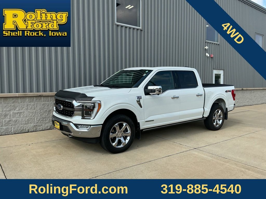 Star White Metallic Tri-Coat 2021 Ford F-150 Pickup Truck Four-Wheel Drive Automatic