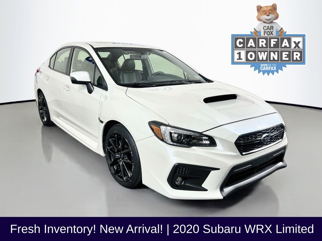 Crystal White Pearl 2020 Subaru WRX Sedan All-Wheel Drive Continuously Variable Transmission