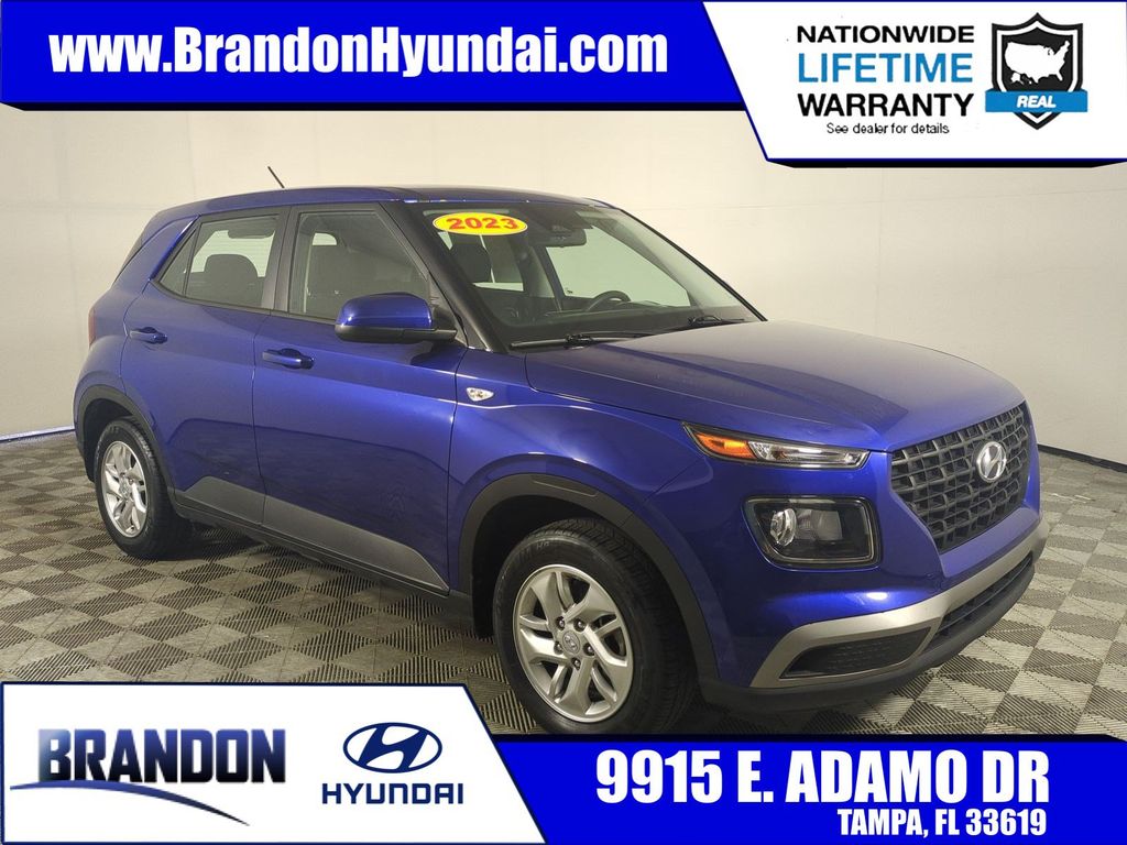 Intense Blue 2023 Hyundai Venue SUV / Crossover Front-Wheel Drive Continuously Variable Transmission